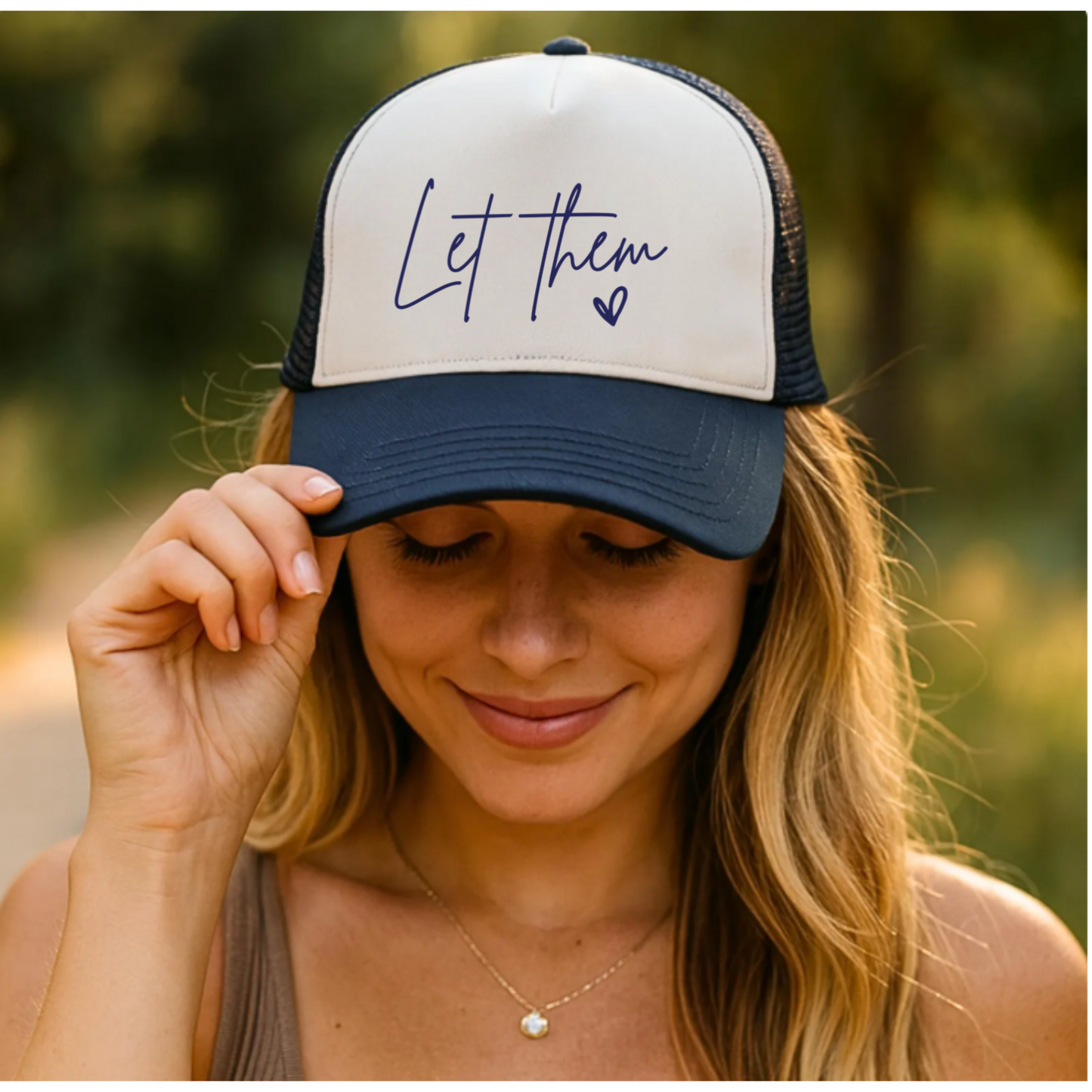 Let Them Trucker Cap - Casual Sun Hat, Perfect Gift for Summer, Outdoor Adventures, Father's Day, Men's Accessories, Trendy Sportswear