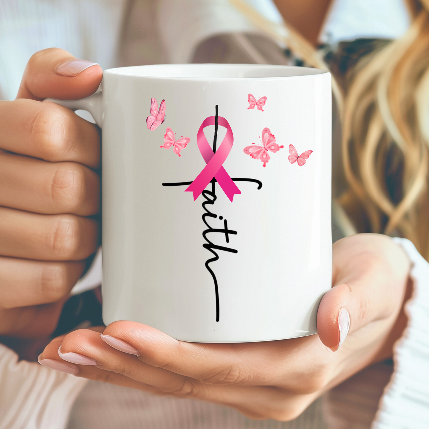 Faith Breast Cancer Awareness PNG