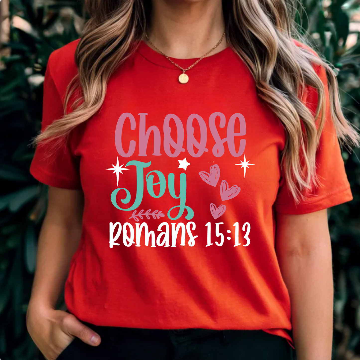 Joyful Unisex Tee with Romans 15:13 Verse