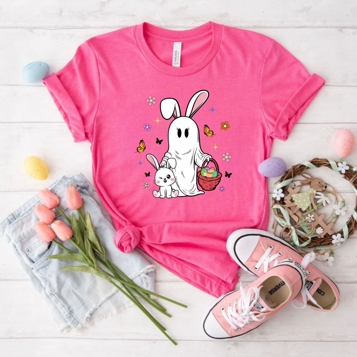 Ghost Easter Bunny Tee