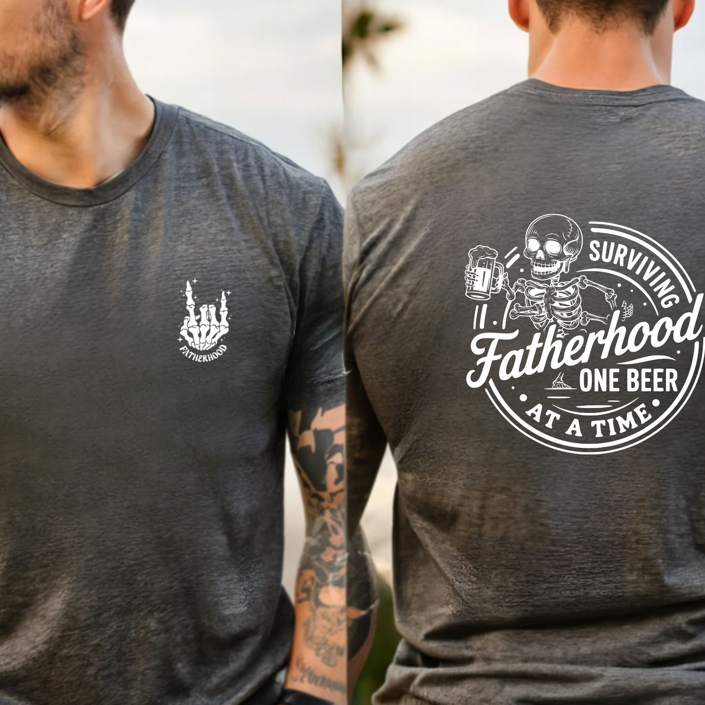 Beer Lover T-Shirt - Surviving Fatherhood One Beer at a Time