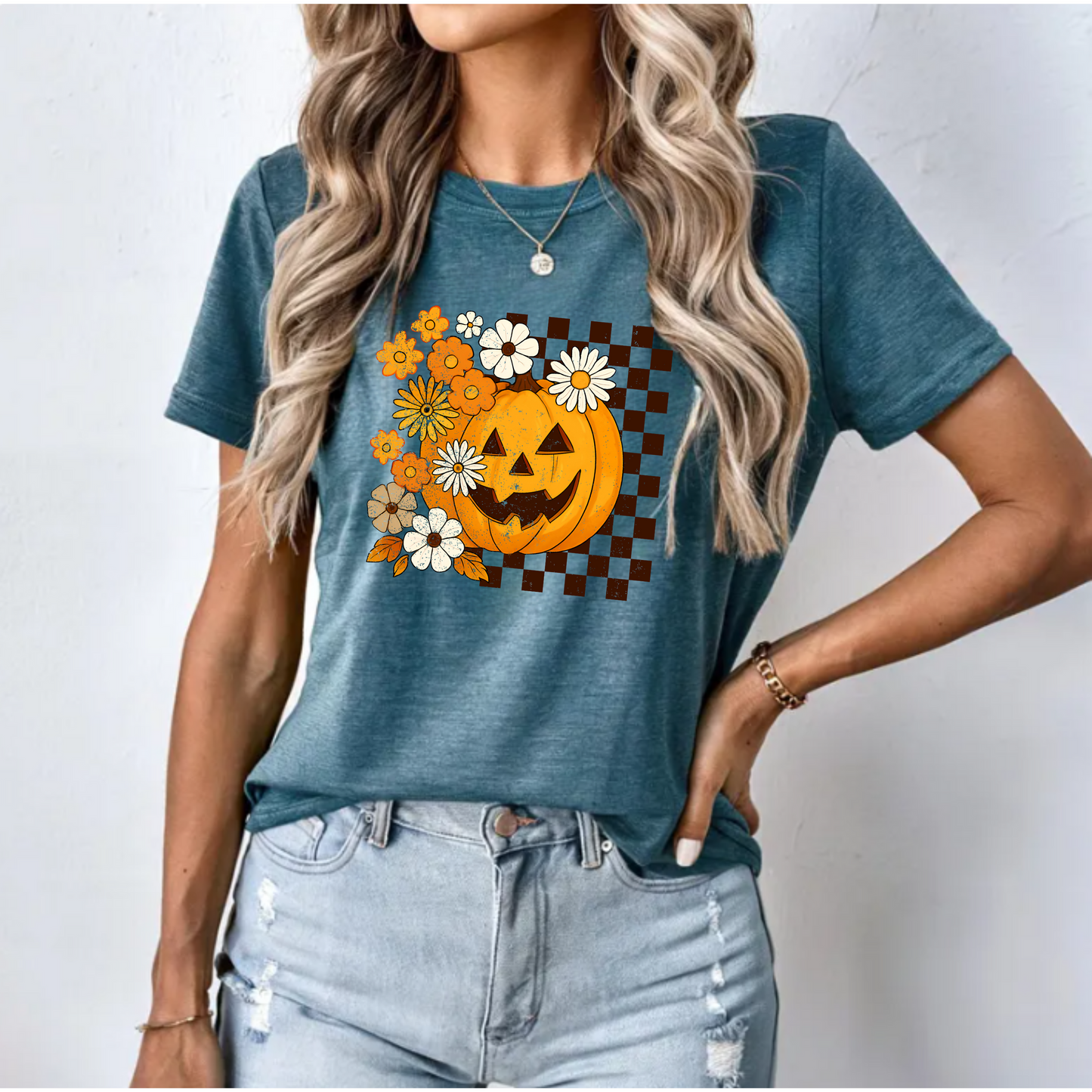 Floral Pumpkin T-Shirt