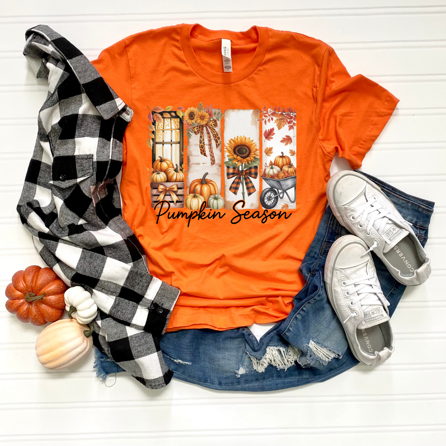 Pumpkin Season Fall paint brush scene png