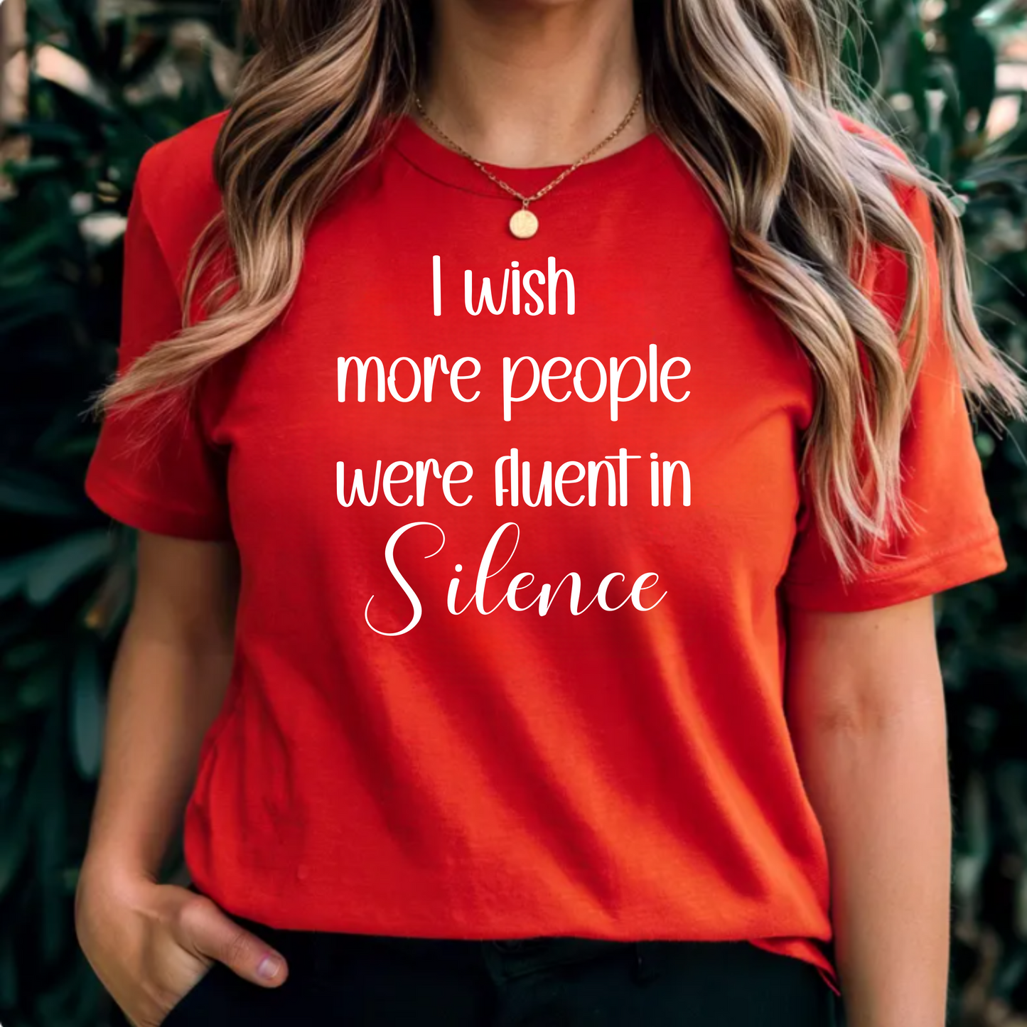'I wish more people were fluent in silence' Tee