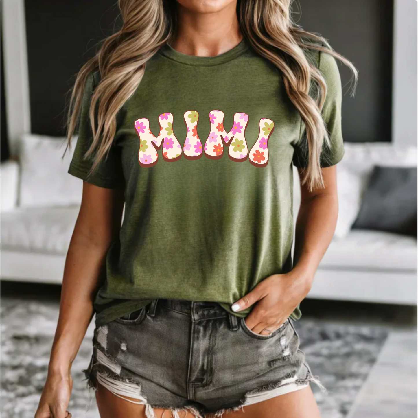 Floral Tee - Retro Mimi Design