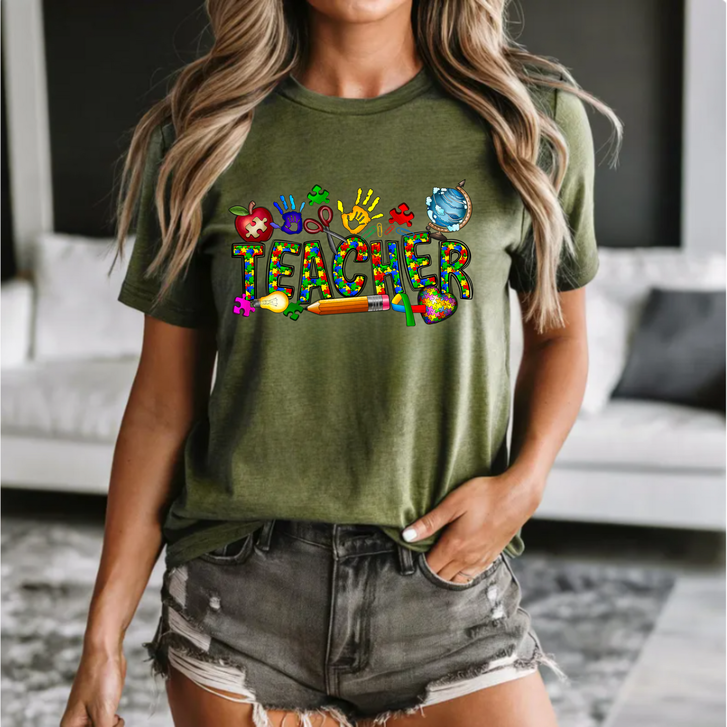 Autism Teacher Tee