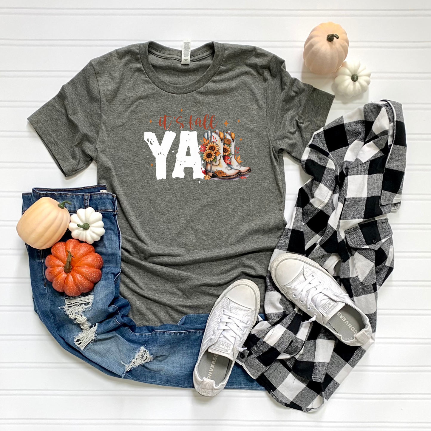 Fall Vibes Unisex T-Shirt - It's Fall y'all Design