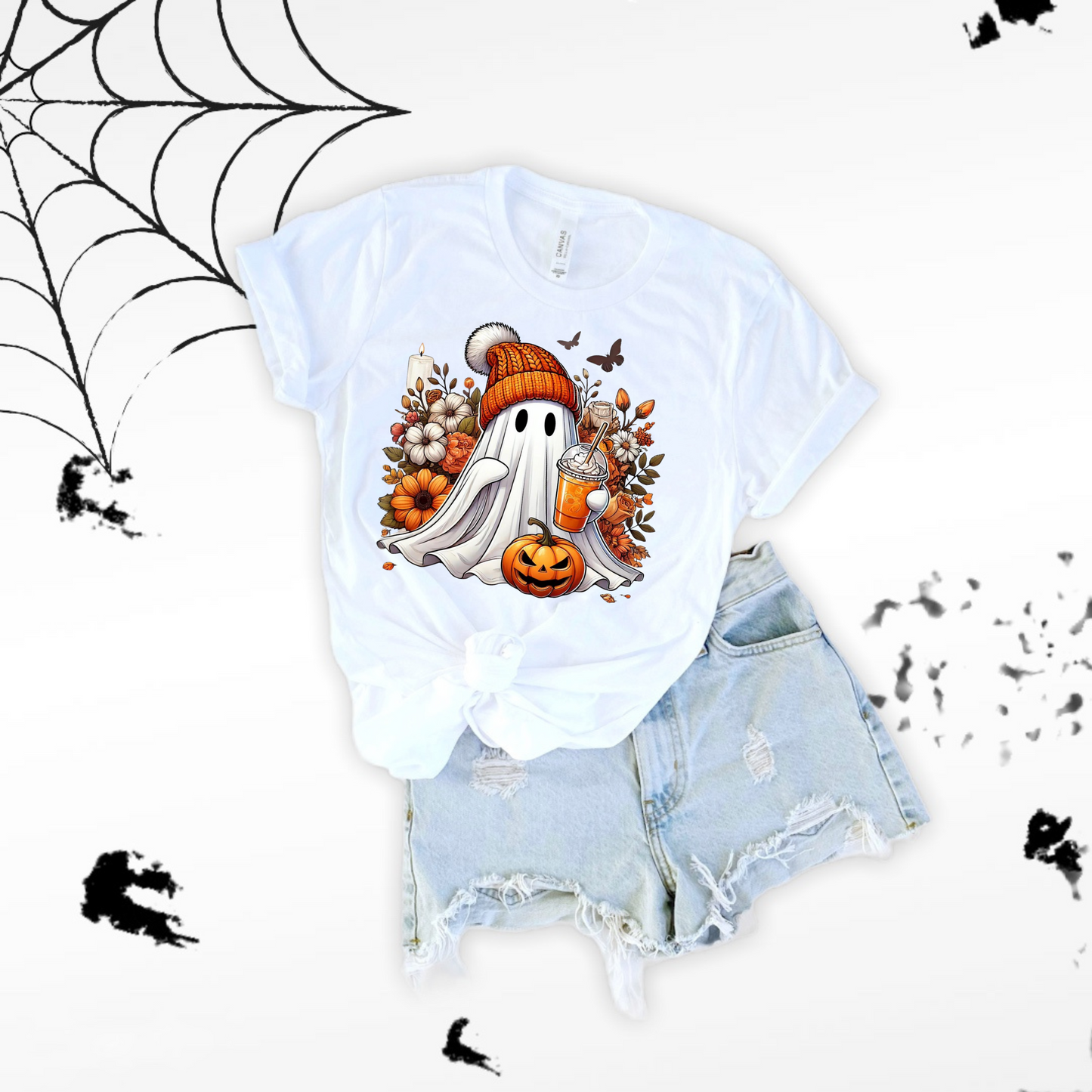 Ghost T-Shirt - Halloween Spirit Unisex Softstyle Tee