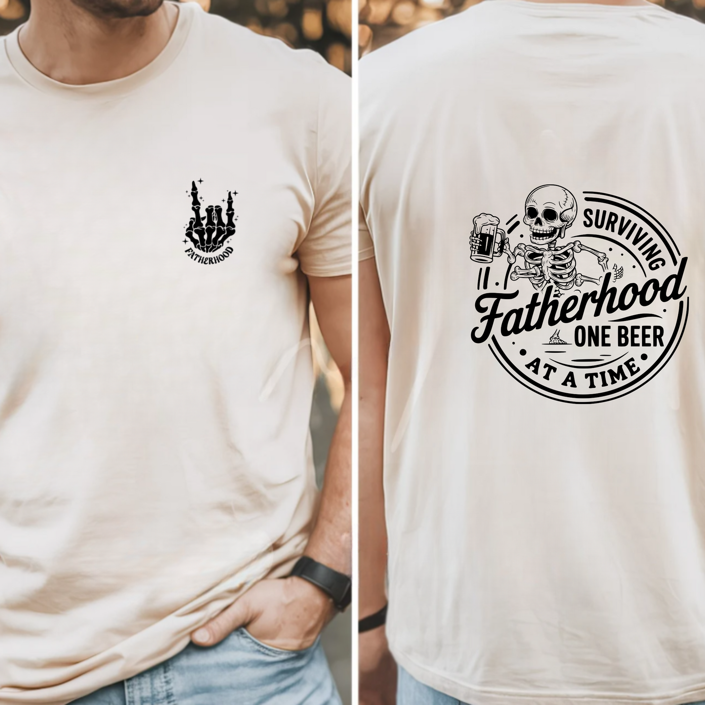Beer Lover T-Shirt - Surviving Fatherhood One Beer at a Time