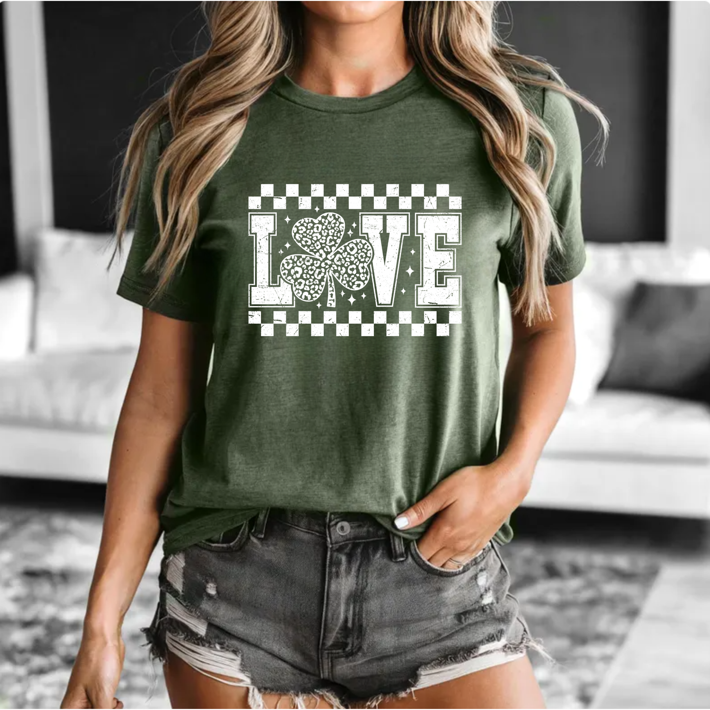 Shamrock Love Unisex Tee for St. Patrick's Day