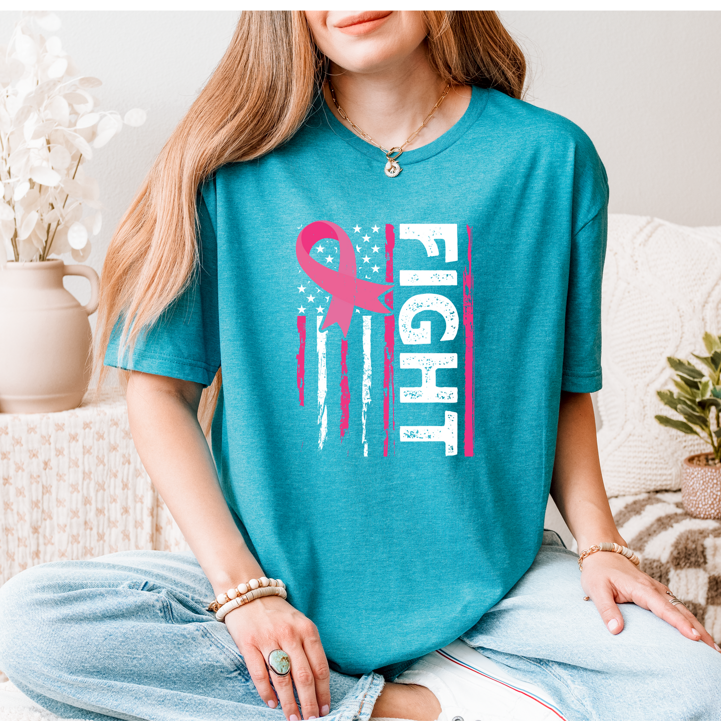 "Fight" Breast Cancer Awareness T-Shirt