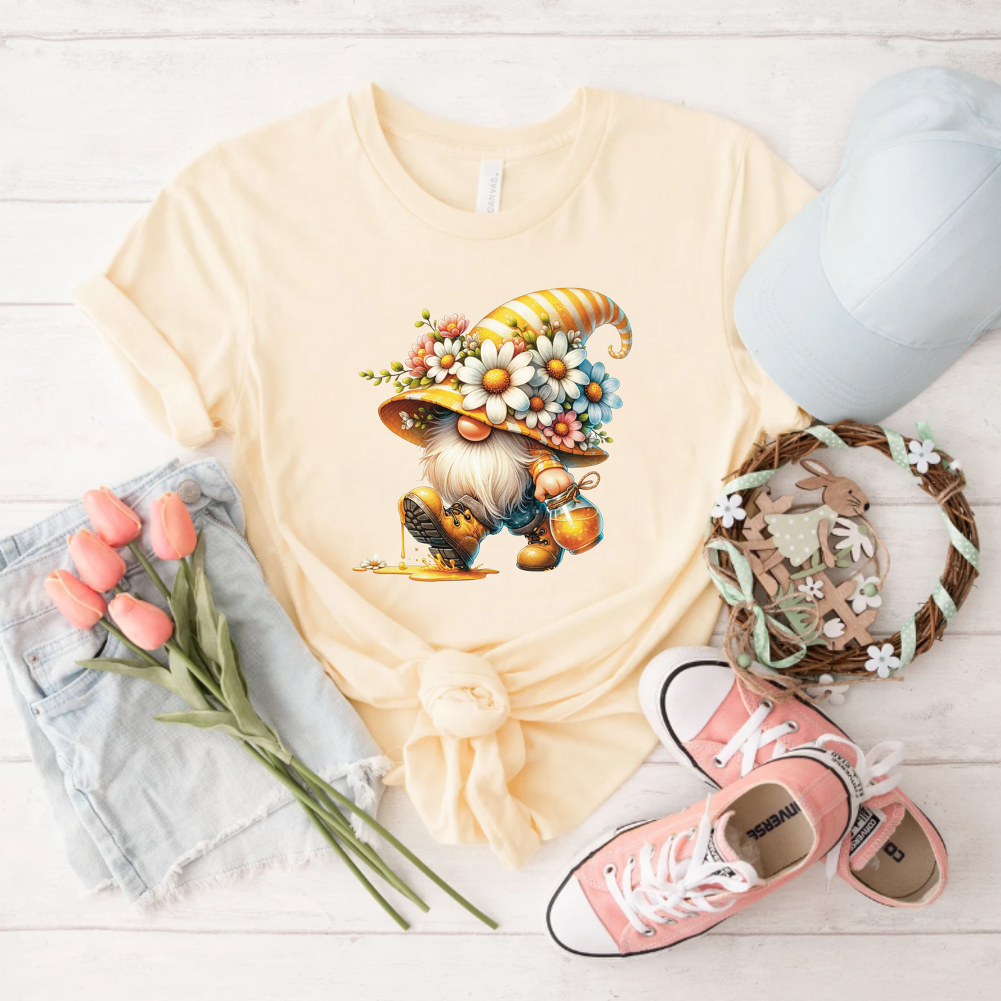Floral Gnome Tee