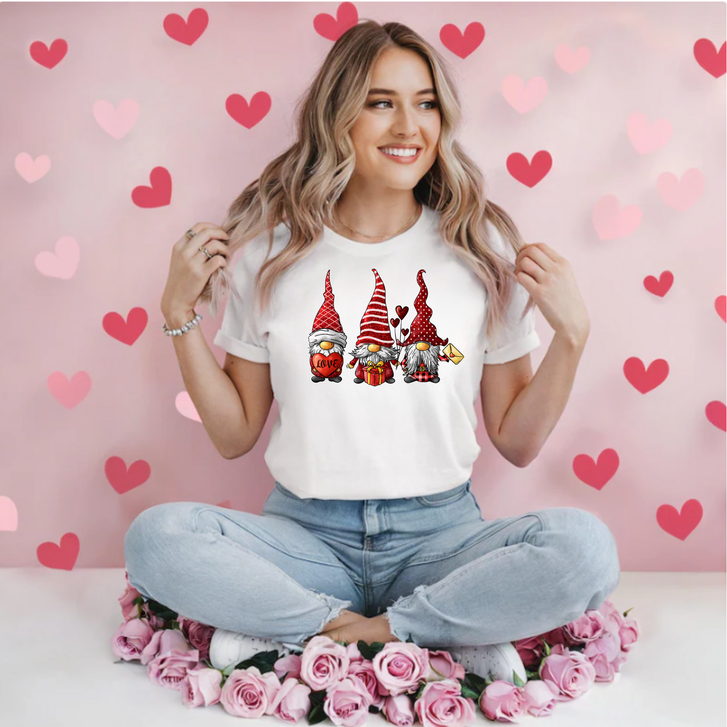 Valentines Day Gnomes Tee