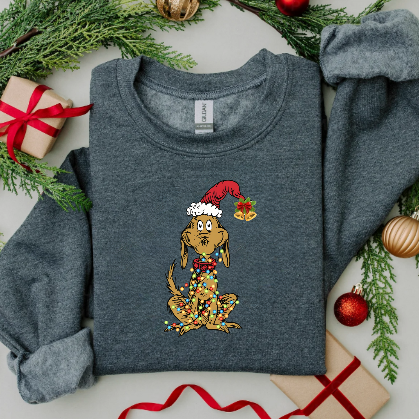 Christmas Cartoon Dog Sweatshirt
