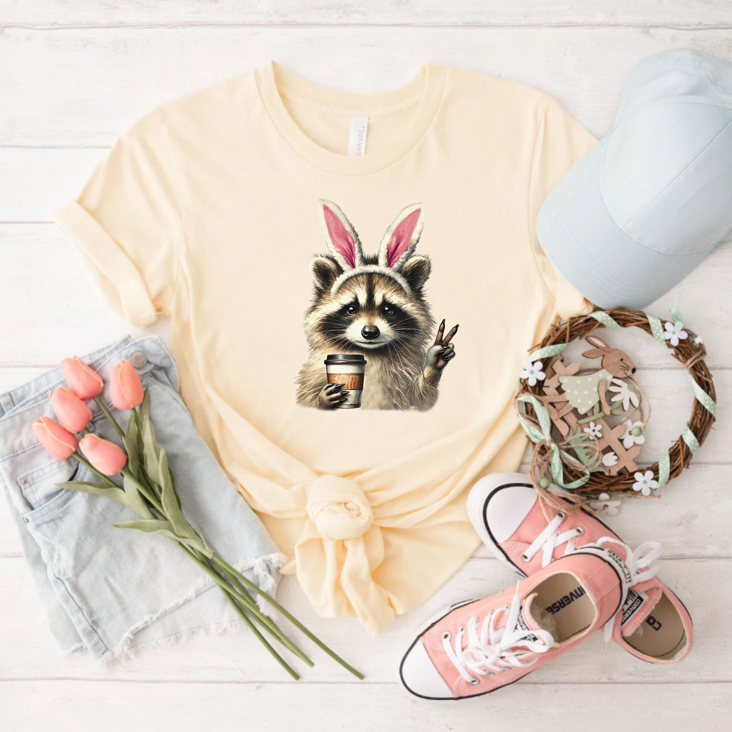 Easter Raccoon Tee