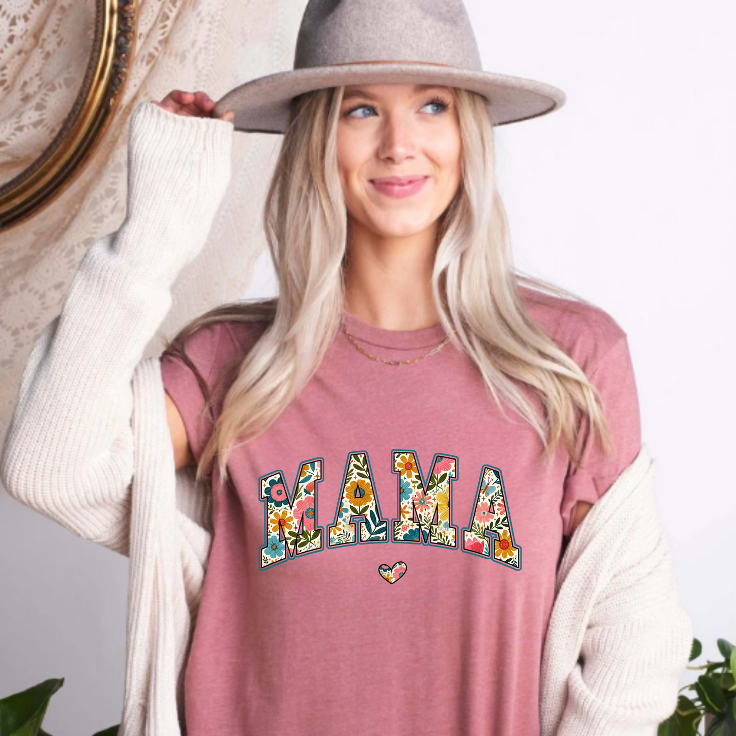 Floral 'Mama' Unisex Tee