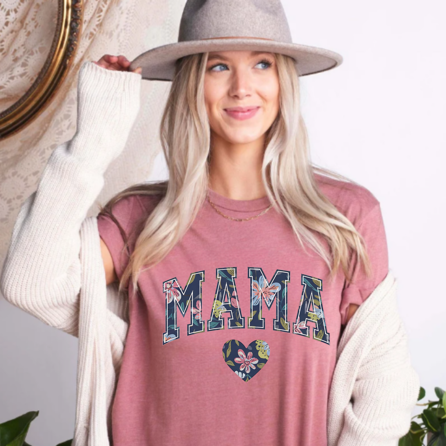 Floral 'mama' Tee Shirt