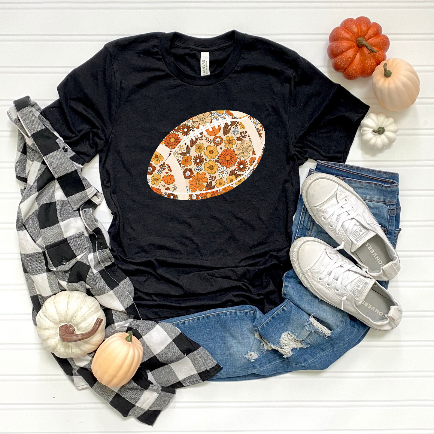 Floral Football Unisex T-Shirt