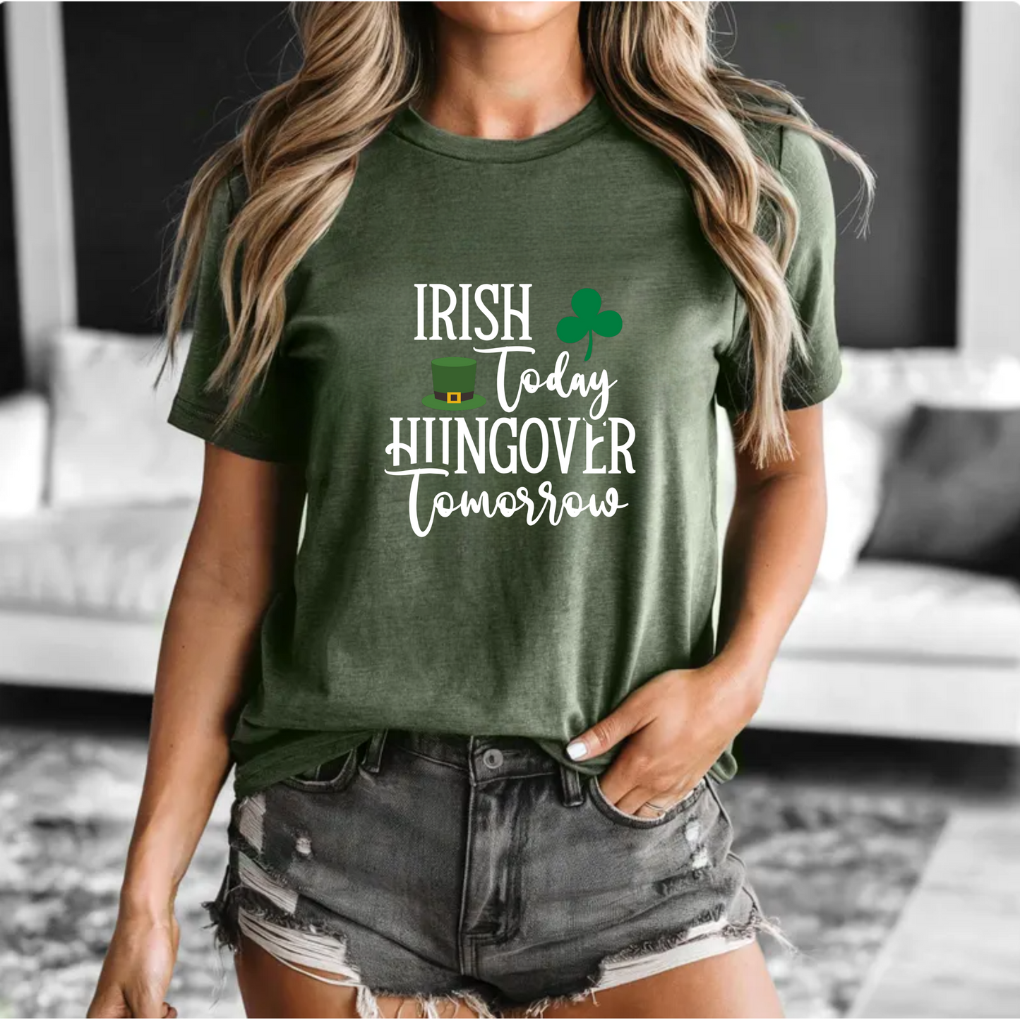 Irish Today Hungover Tomorrow Unisex Tee - St. Patrick's Day Shirt