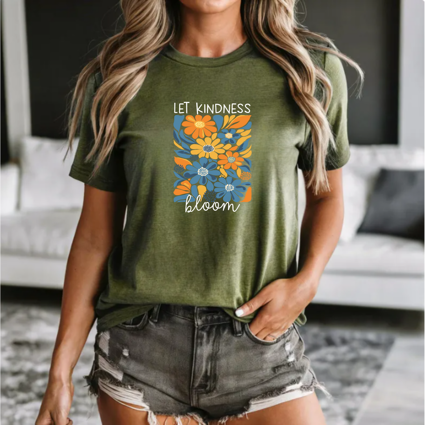 Floral Tee Let Kindness Bloom Shirt
