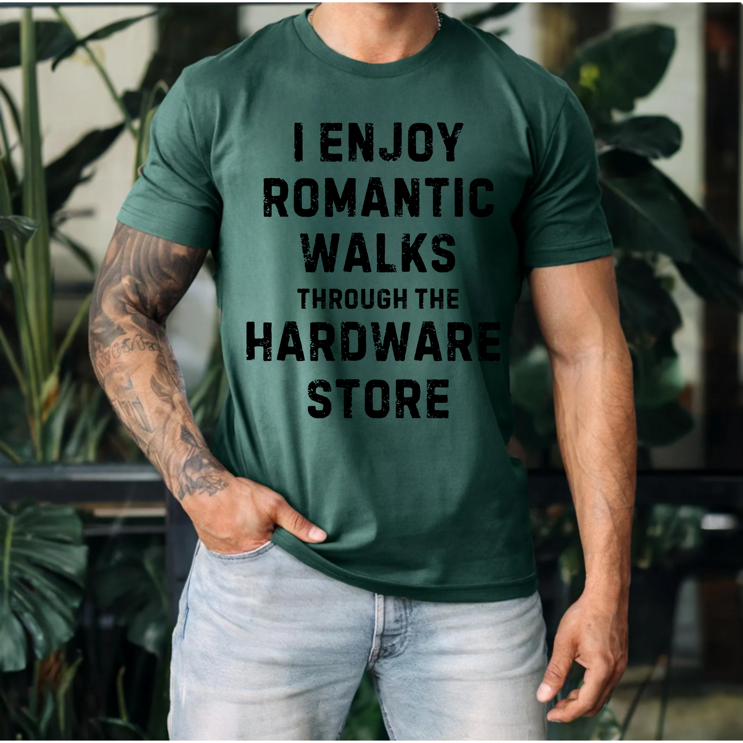 Mens Shirt Romantic Hardware Store Walks Tee