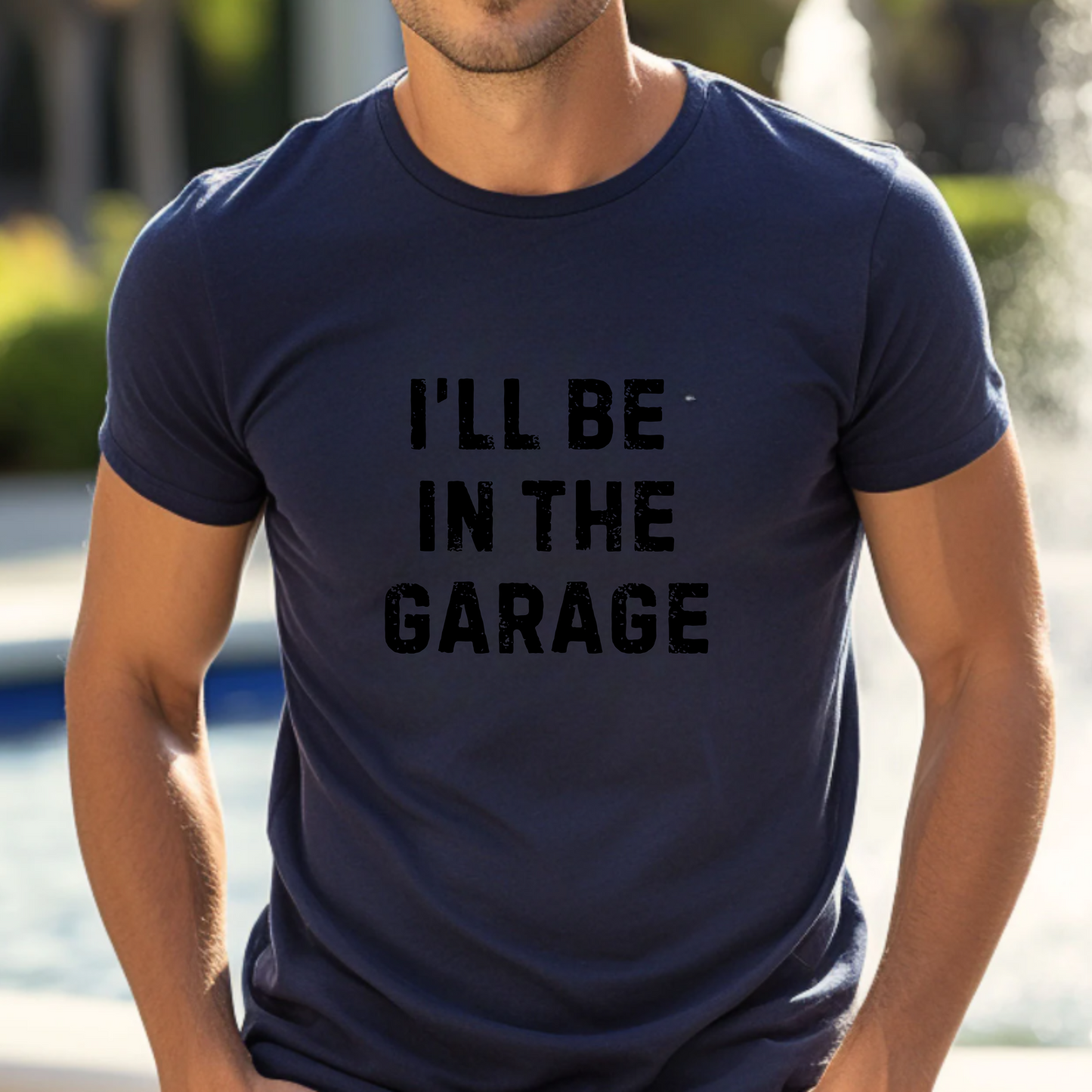 I'll be in the garage Men's Tee Shirt
