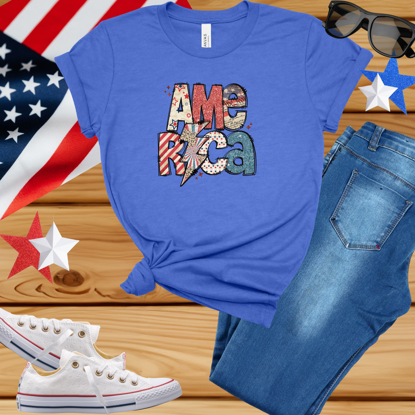 Lightening Bolt America Unisex Tee