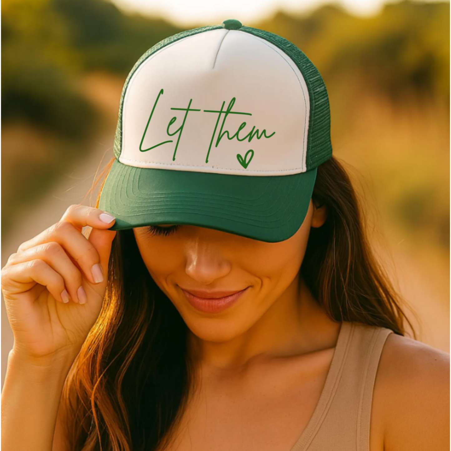 Let Them Trucker Cap - Casual Sun Hat, Perfect Gift for Summer, Outdoor Adventures, Father's Day, Men's Accessories, Trendy Sportswear