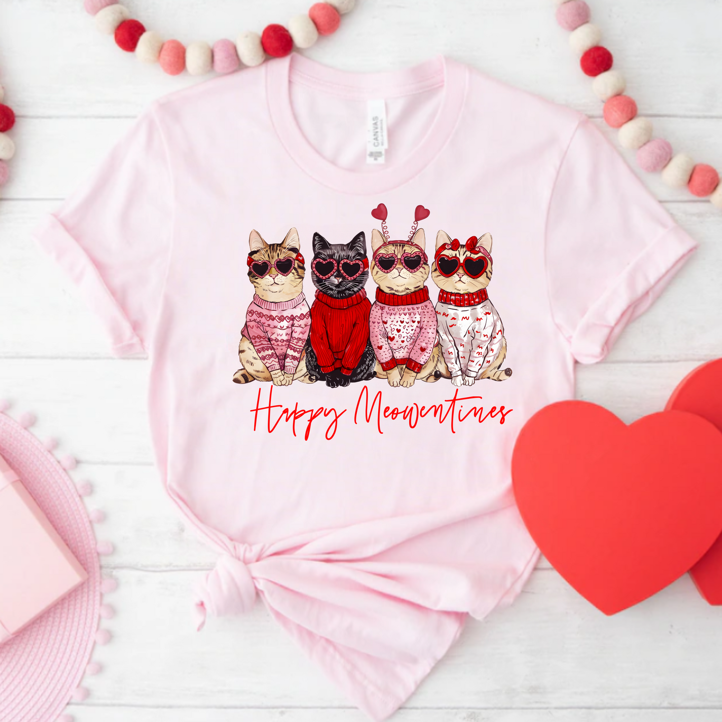 Happy Meowentines T-shirt
