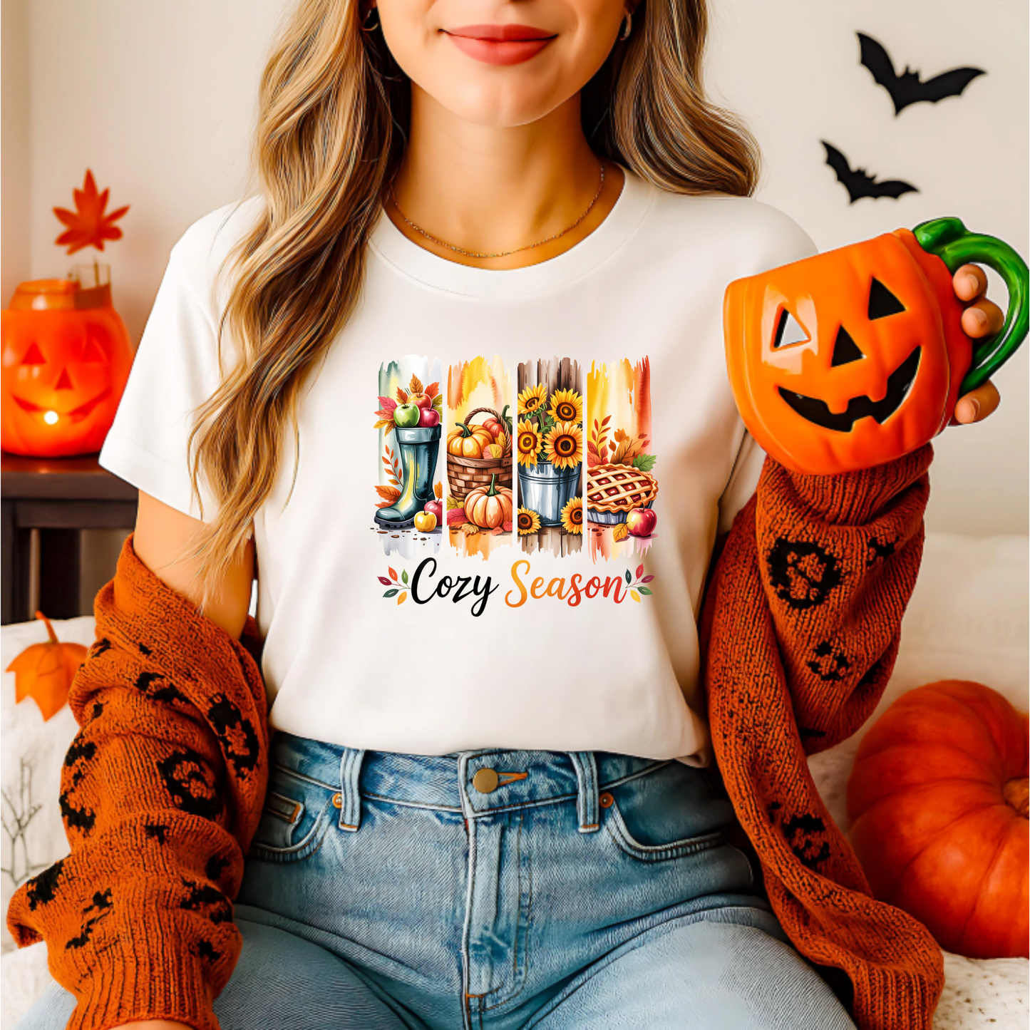 Cozy Season Paint Brush Softstyle T-Shirt