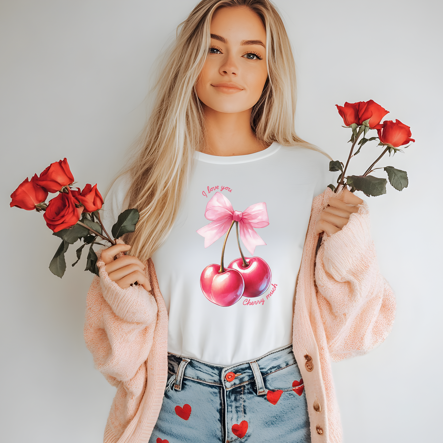 Valentines Day I love you cherry much Tee