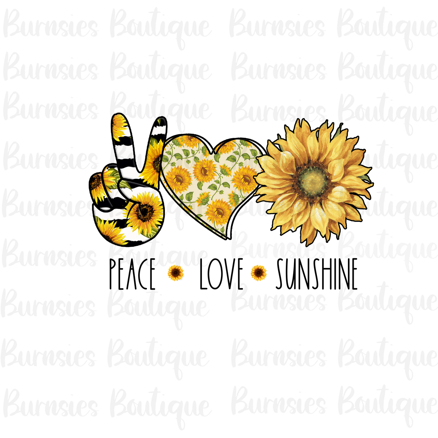 peace, love, sunshine png digital download