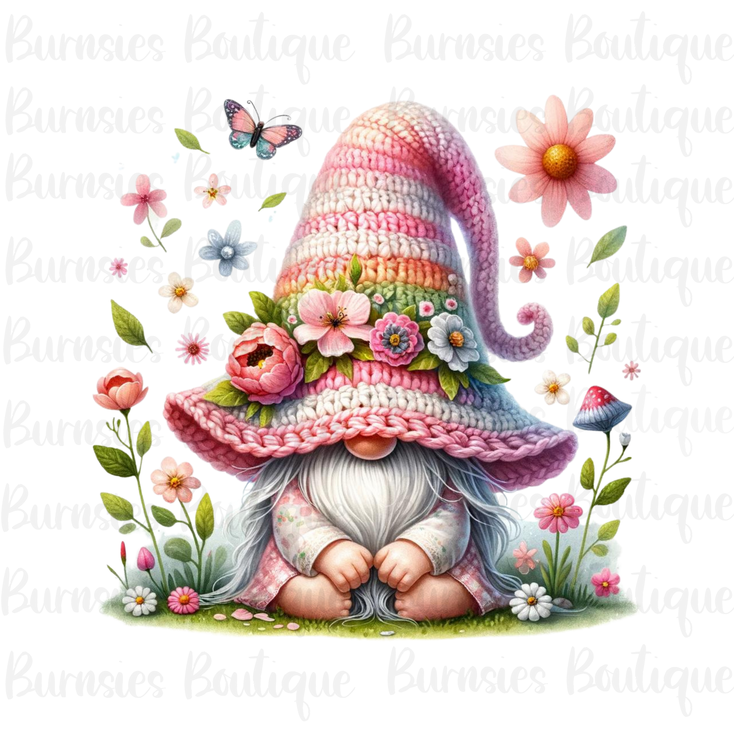 Spring time gnome png