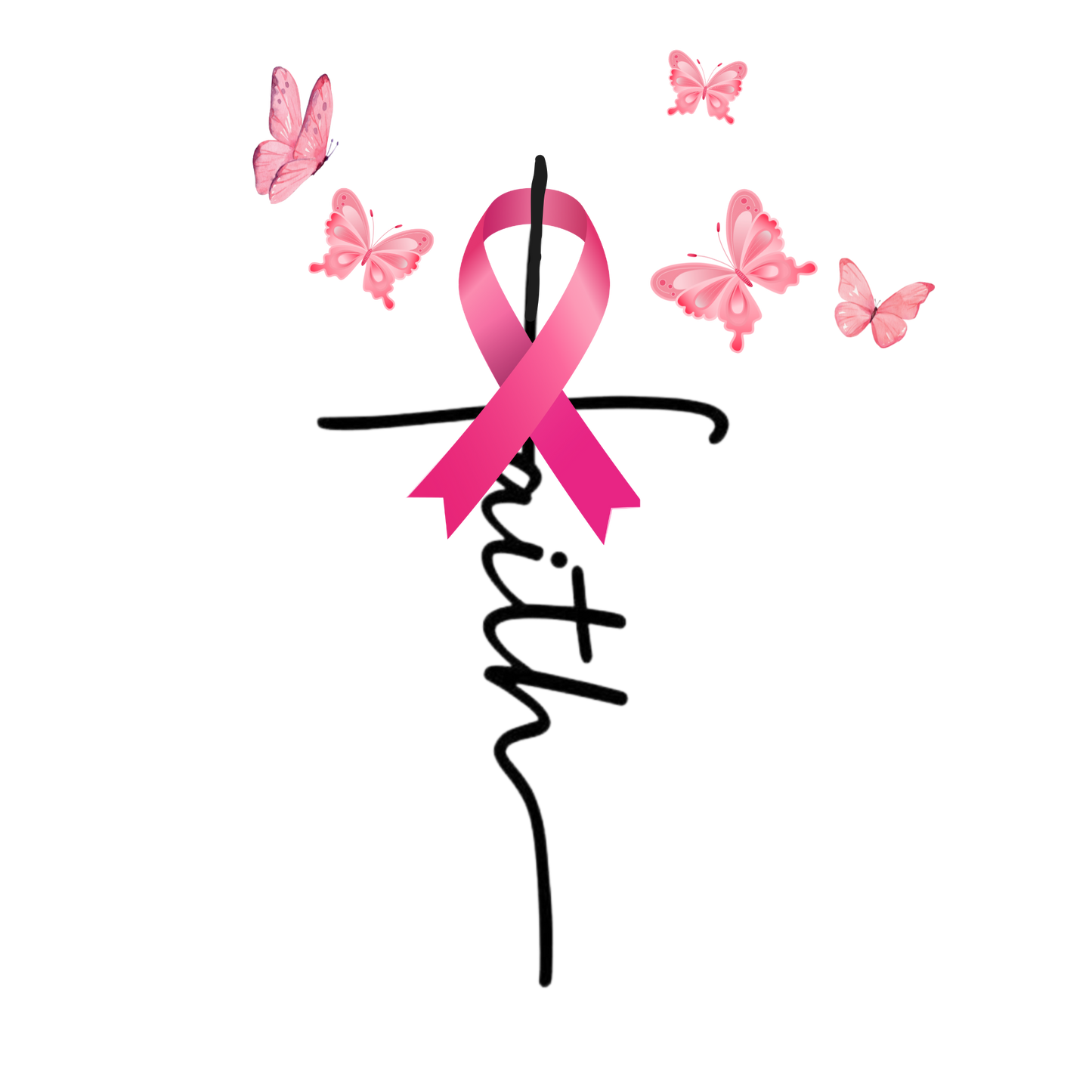 Faith Breast Cancer Awareness PNG