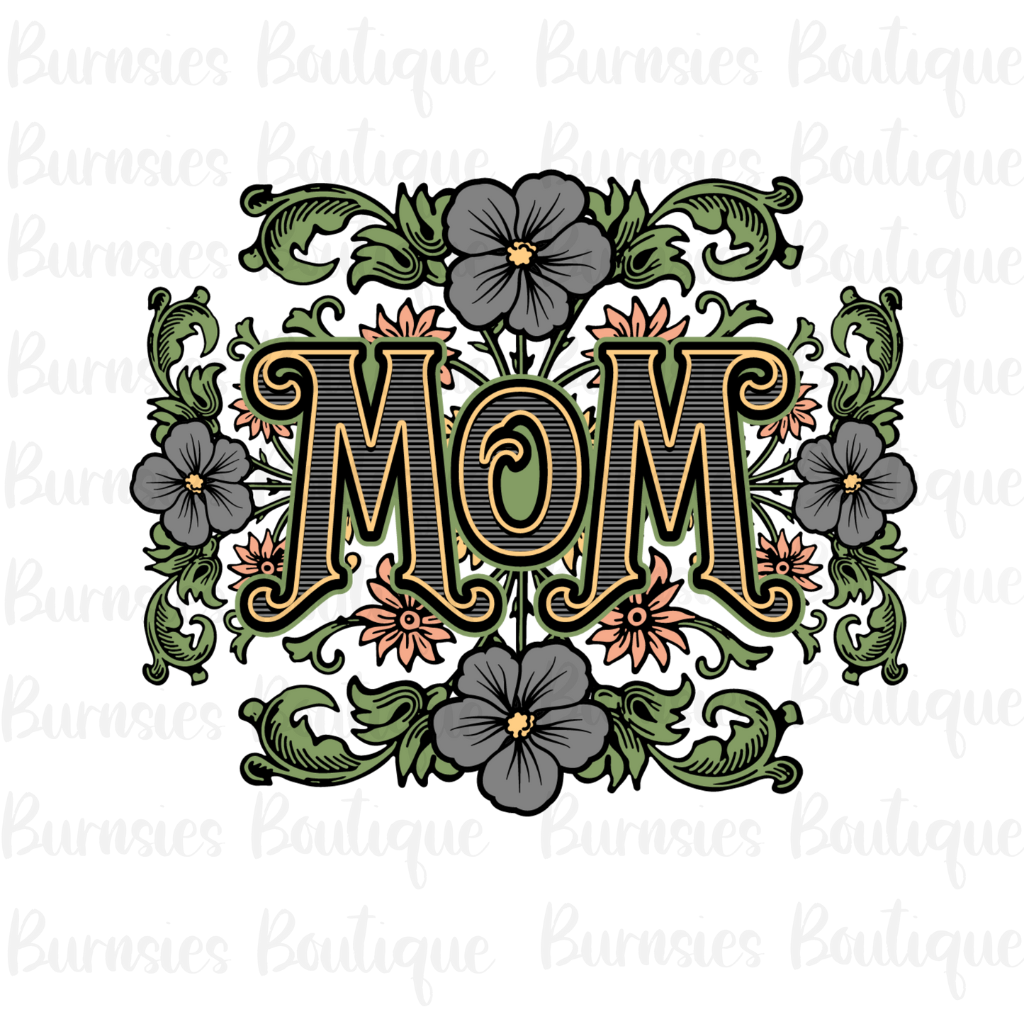 Floral 'Mom' png