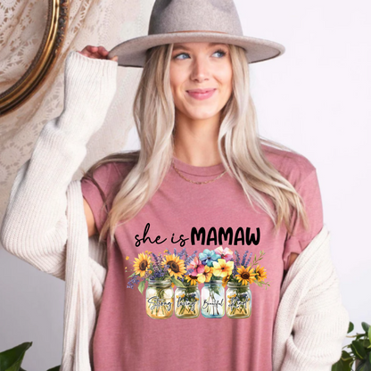 Floral Tee - Mamaw Design
