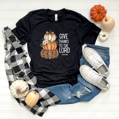 Religious Unisex T-Shirt - Give Thanks to the Lord