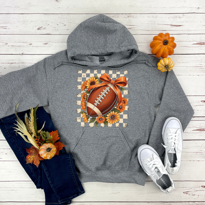Floral Fall Football Hoodie