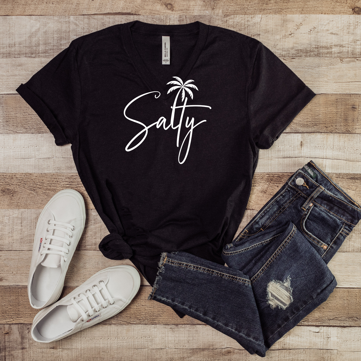 V-Neck Tee - Salty Design