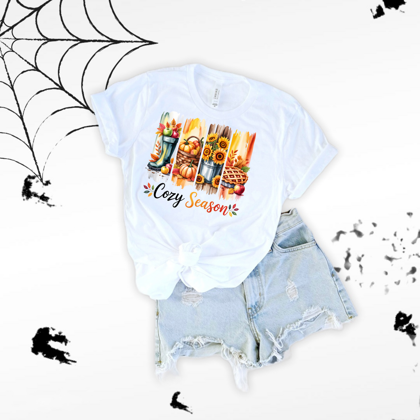 Cozy Season Paint Brush Softstyle T-Shirt