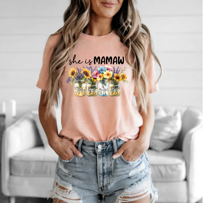 Floral Tee - Mamaw Design