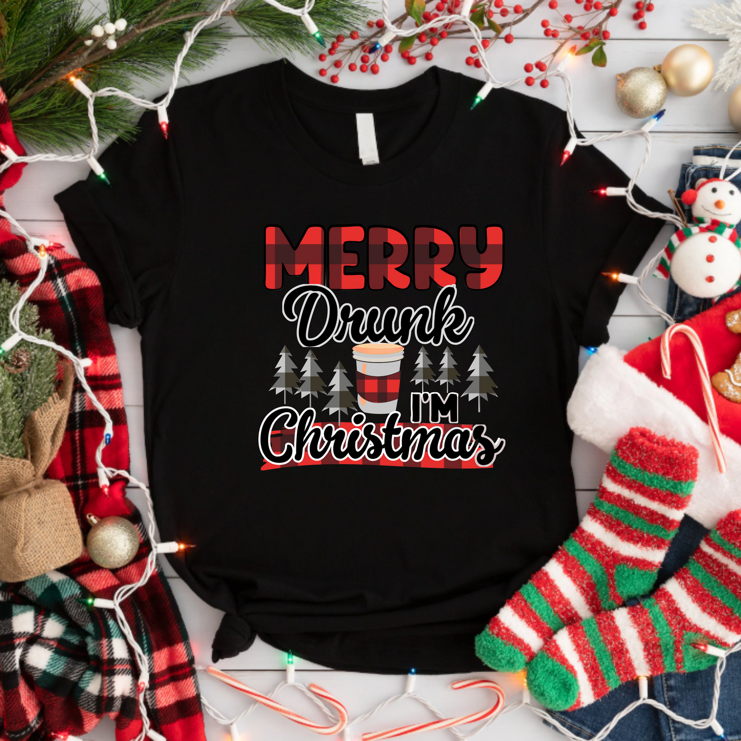 Merry Drunk I'm Christmas Unisex T-Shirt