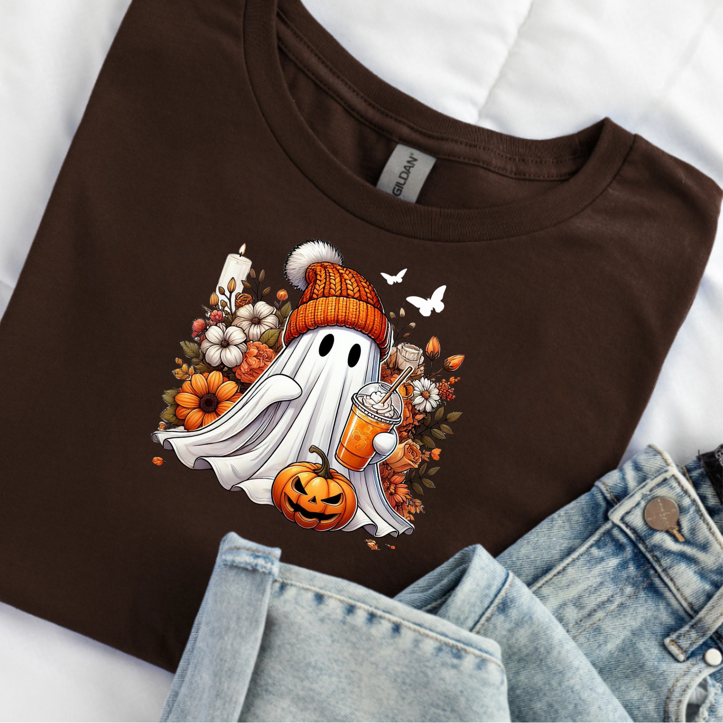 Ghost T-Shirt - Halloween Spirit Unisex Softstyle Tee