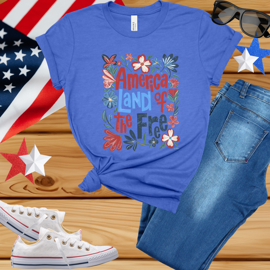 T-Shirt 'America Land of the Free'
