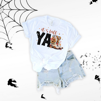 Fall Vibes Unisex T-Shirt - It's Fall y'all Design