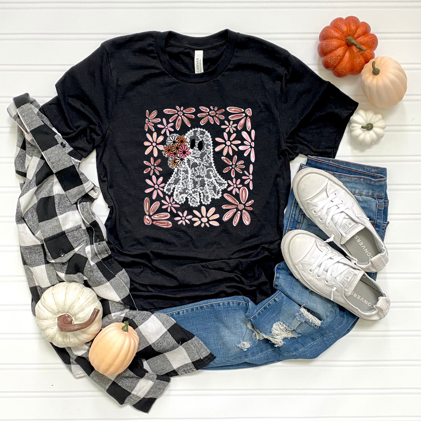Floral Lace Ghost T-Shirt