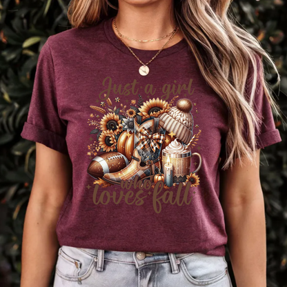 Fall Lover Unisex T-Shirt - Just a Girl Who Loves Fall