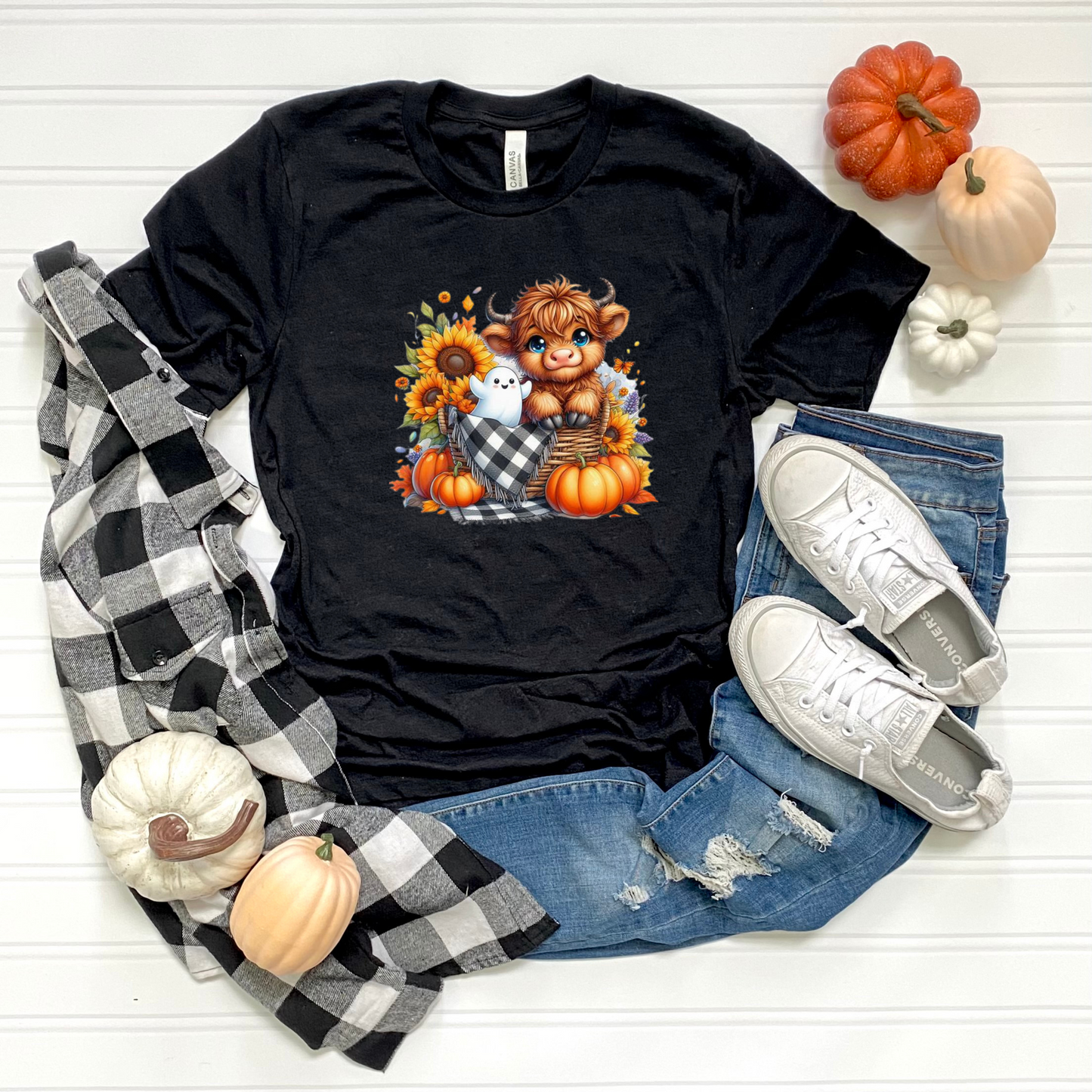 Fall Highland Cow T-Shirt