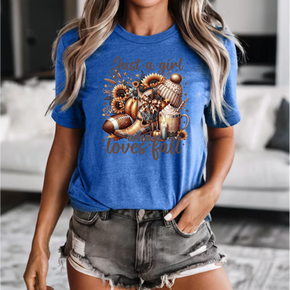 Fall Lover Unisex T-Shirt - Just a Girl Who Loves Fall