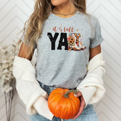Fall Vibes Unisex T-Shirt - It's Fall y'all Design